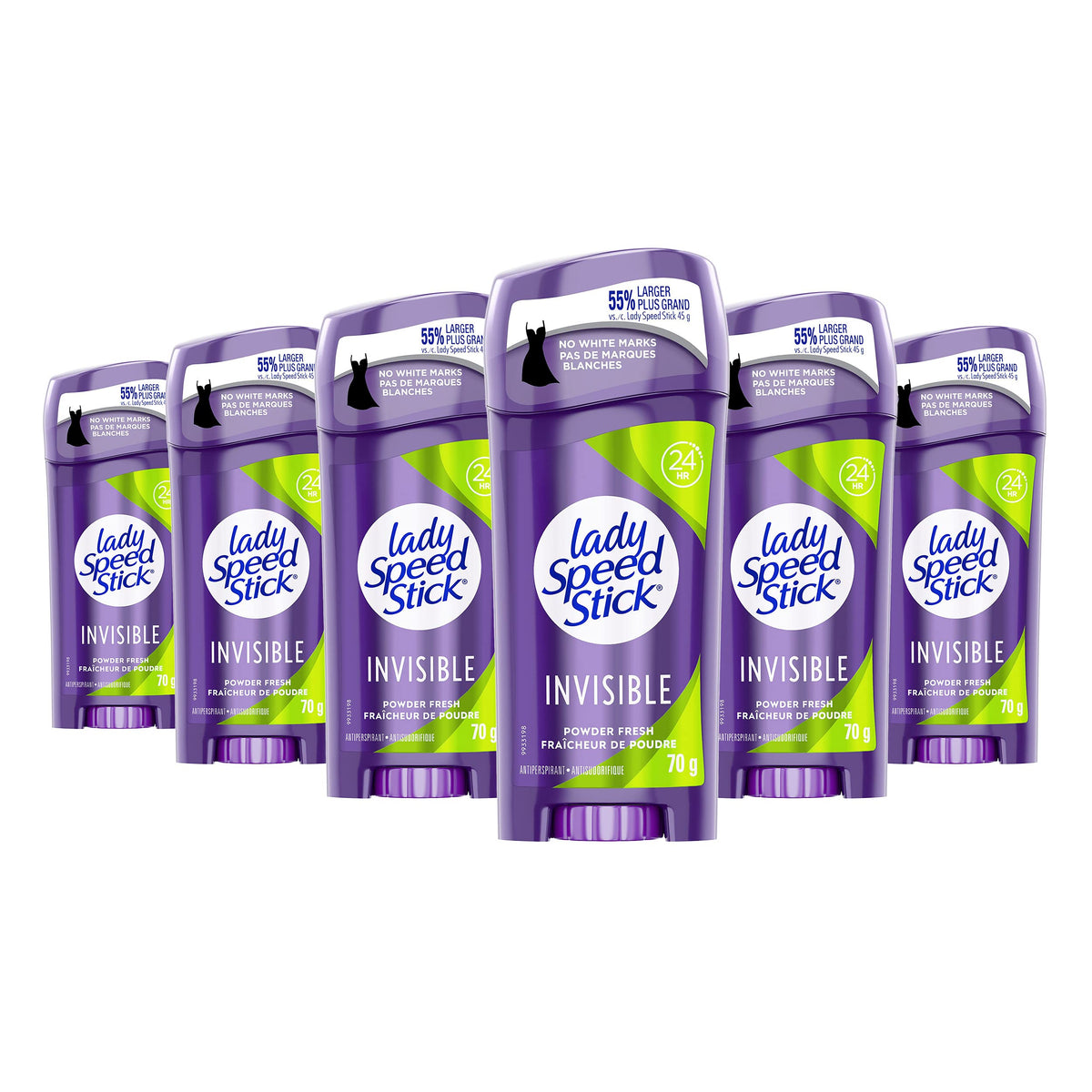 Lady Speed Stick Power Antiperspirant Deodorant for Women, Powder Fresh, 70g - 6 Pack ๐ All In One Marketplace Canada