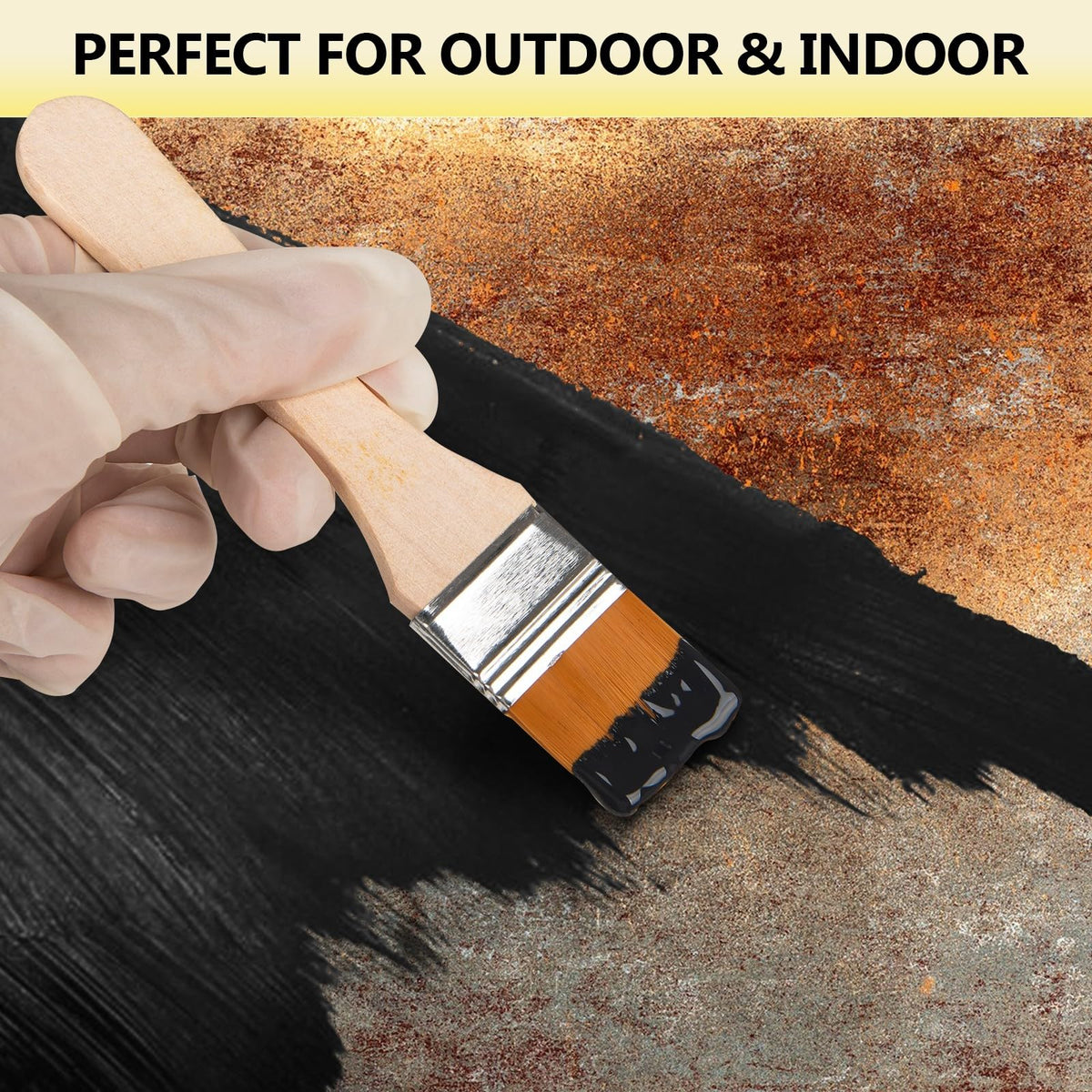 Meuvcol 2-in-1 Rust Converter & Metal Primer, 35 Floz Black Rust Remover Paint For Metal, Ultra Automotive Rust Reformer & Seal, Long-Lasting Rust Preventative Coating, Rust Inhibitor Repair Kit ๐ All In One Marketplace Canada