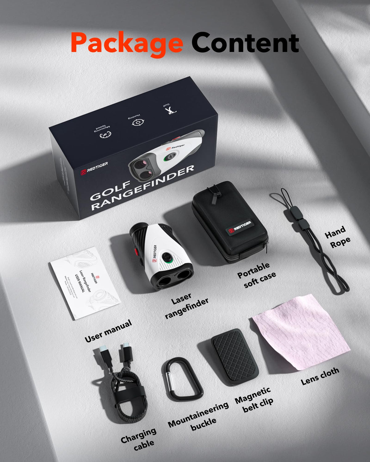 REDTIGER 1200 Yards Golf Range Finder with Slope, 7X Magnification Golf Rangefinder, IP54 Waterproof, Fast Flag Pole Locking Vibration, Rechargeable Laser Rangefinder Golfing with Magnet Stripe ๐ All In One Marketplace Canada