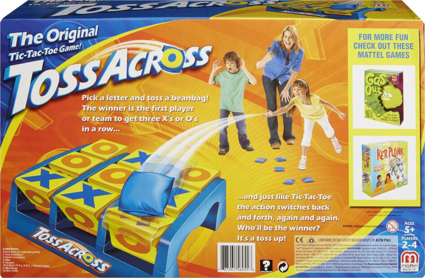 Mattel Games Toss Across Game, Beanbag Tic Tac Toe for 2 to 4 Players Ages 5 Years and Older ๐ All In One Marketplace Canada
