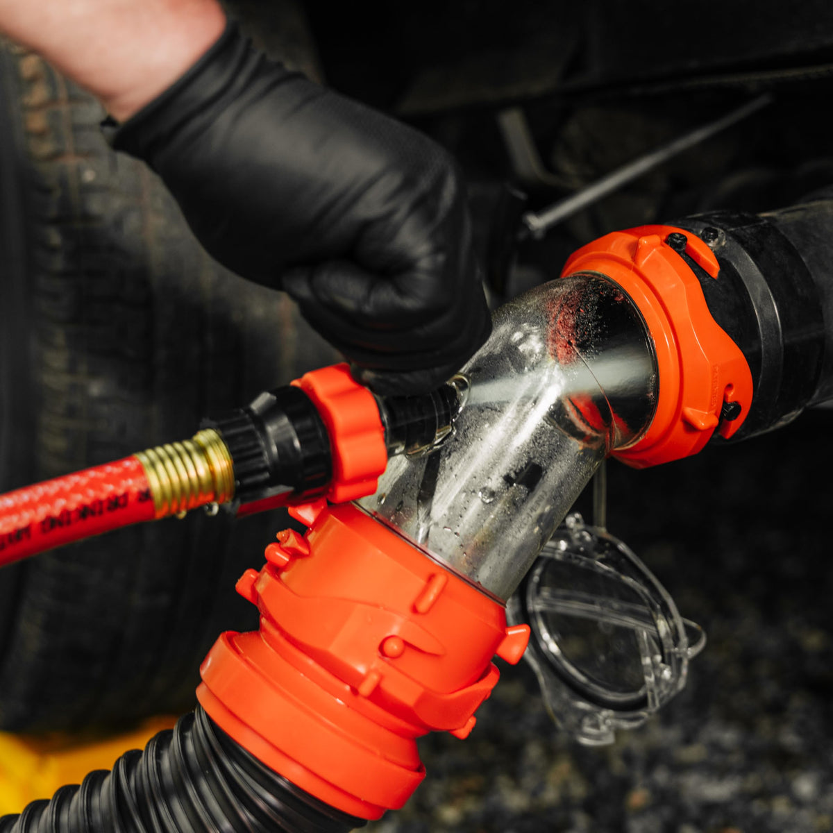 Camco Rhino Blaster โ Camper Holding Tank and RV Portable Waste Tank Rinser โ Provides Thorough RV Tank Cleaning โ Features a Backflow Preventer & 45-Degree Clear Elbow Adapter (39080) ๐ All In One Marketplace Canada