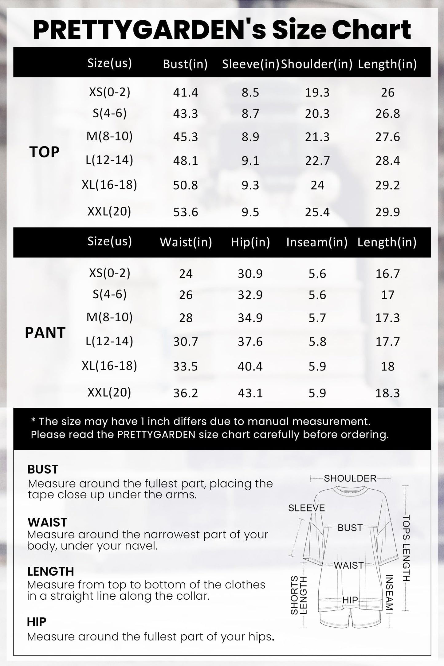 PRETTYGARDEN Women's Two Piece Lounge Set 2026 Summer Casual Oversized Shirts Biker Shorts Matching Airport Travel Outfit (Black,Large) ๐ All In One Marketplace Canada