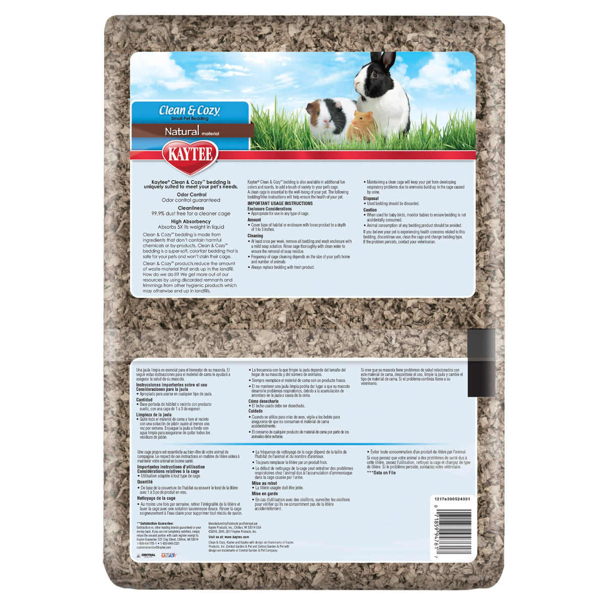 Kaytee Clean & Cozy Natural Small Animal Bedding, Expands to 49.2L ๐ All In One Marketplace Canada