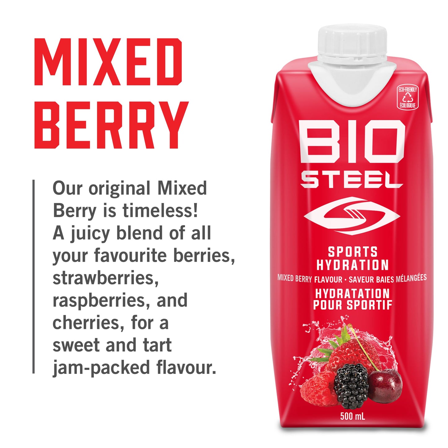 BioSteel Electrolyte Sports Drink, Mixed Berry, 12-Pack, Zero Sugar đ All In One Marketplace Canada