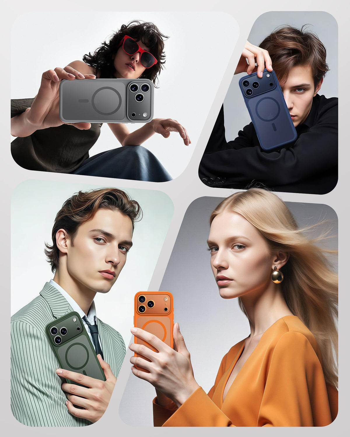 TOCOL Case for Phone 17 Pro Max, Full Camera Protection, Built-in Magnets, Compatible with Magsafe, Drop Protection, Translucent Matte Phone Case for 17 ProMax 6.9 inch (Dark Blue) 🍁 All In One Marketplace Canada
