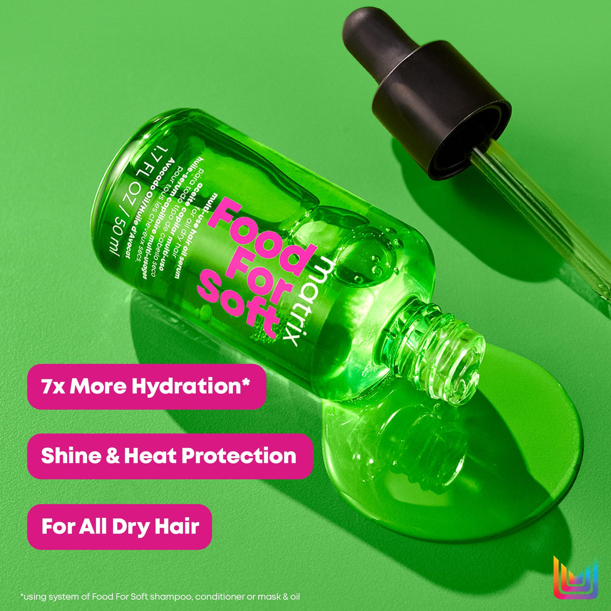 Matrix Multi-Use Hair Oil Serum for All Dry Hair, Hydrating Leave-In Treatment With Avocado Oil, Food for Soft, 50 ml ๐ All In One Marketplace Canada