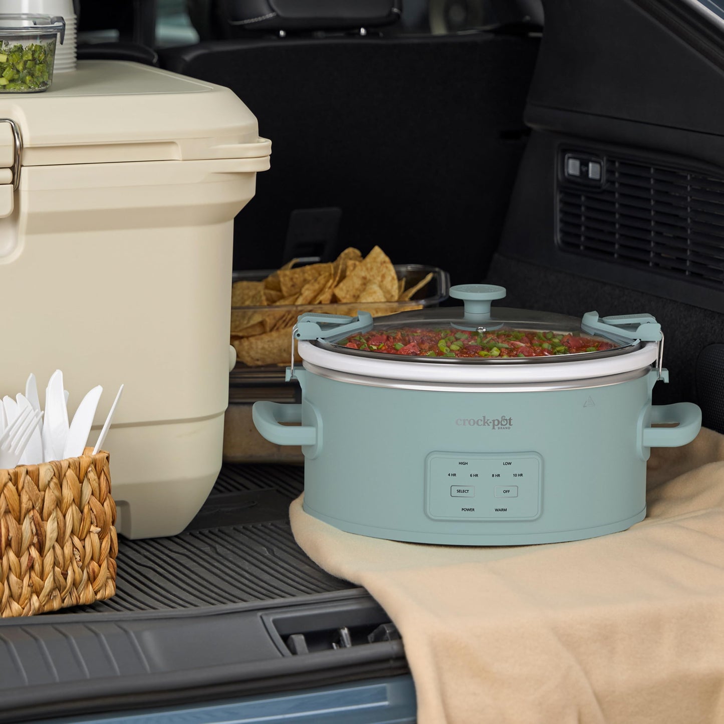 Crock-Pot Design Series Programmable 6-Quart Slow Cooker, Ocean Fog Green ๐ All In One Marketplace Canada