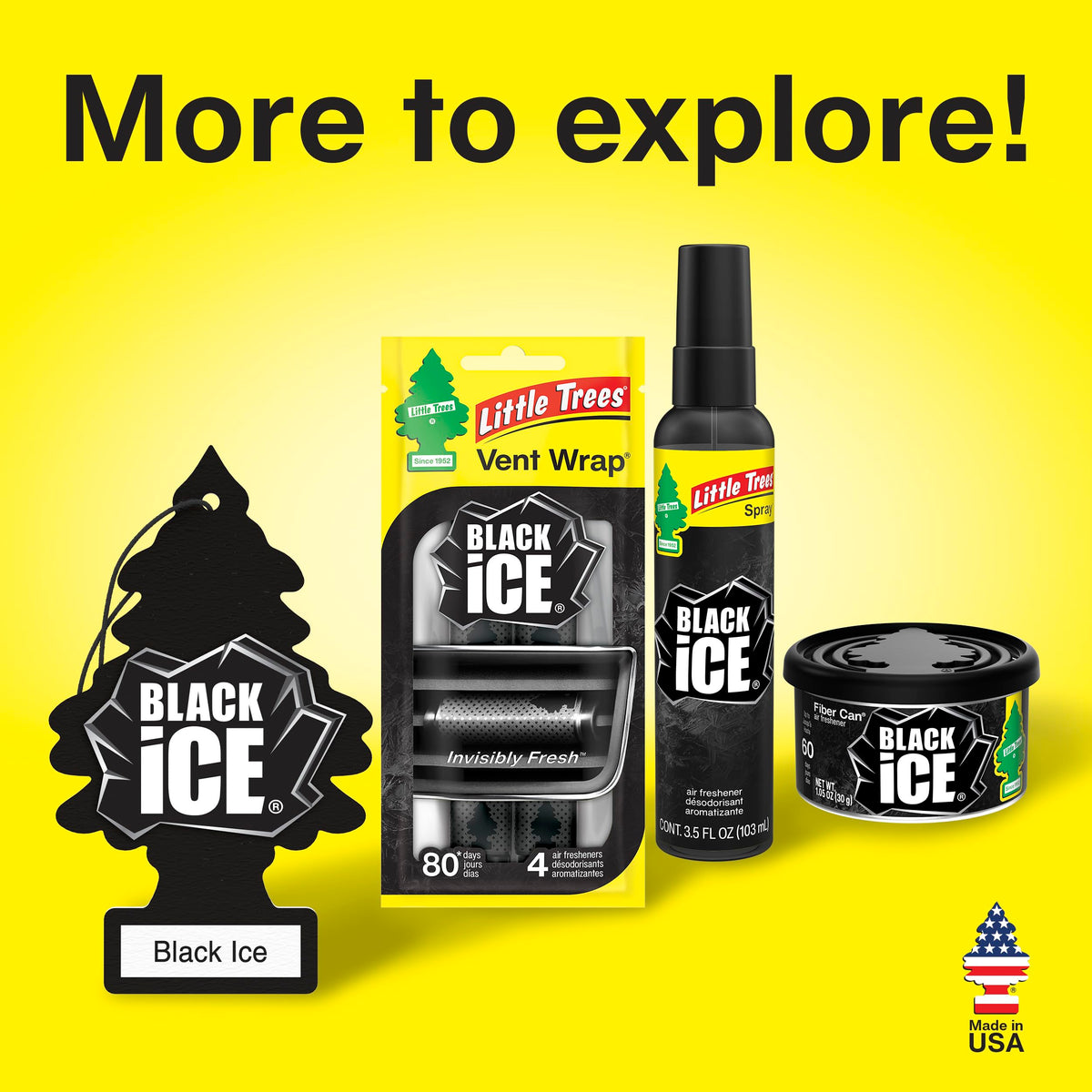 LITTLE TREES Car Air Freshener. SPRAY Provides a Long-Lasting Scent for Auto or Home. On-the-go Freshness. Black Ice, 6 Air Fresheners π All In One Marketplace Canada