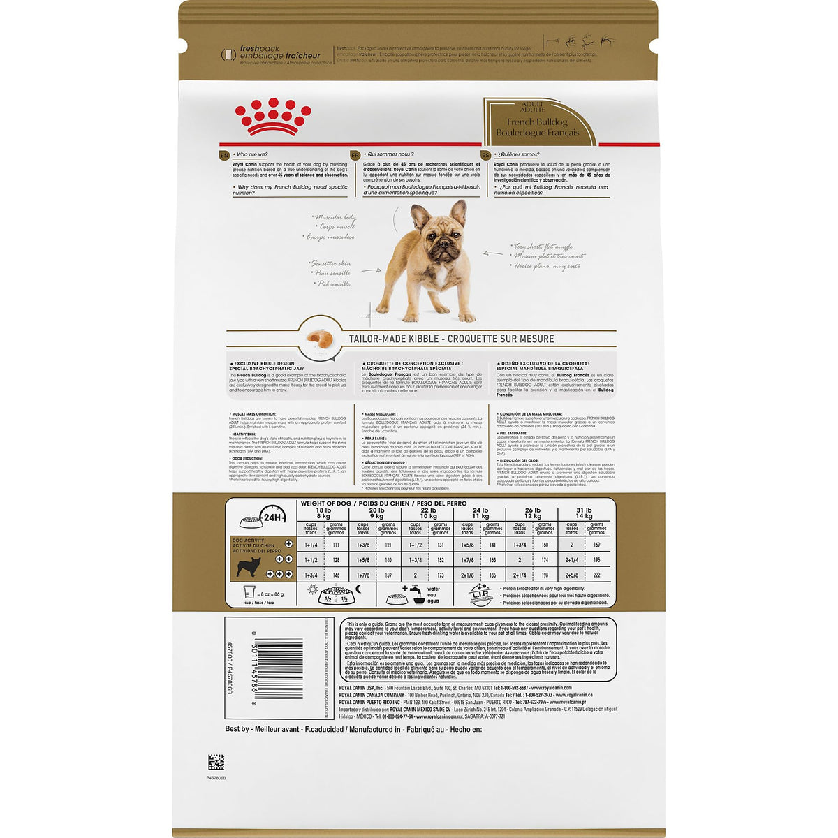 Royal Canin Breed Health Nutrition French Bulldog Adult: Dry Dog Food, 17 lb bag ๐ All In One Marketplace Canada