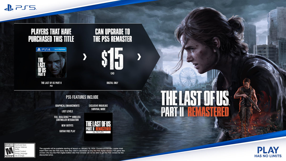 The Last of Us Part II Remastered - PlayStation 5 ๐ All In One Marketplace Canada