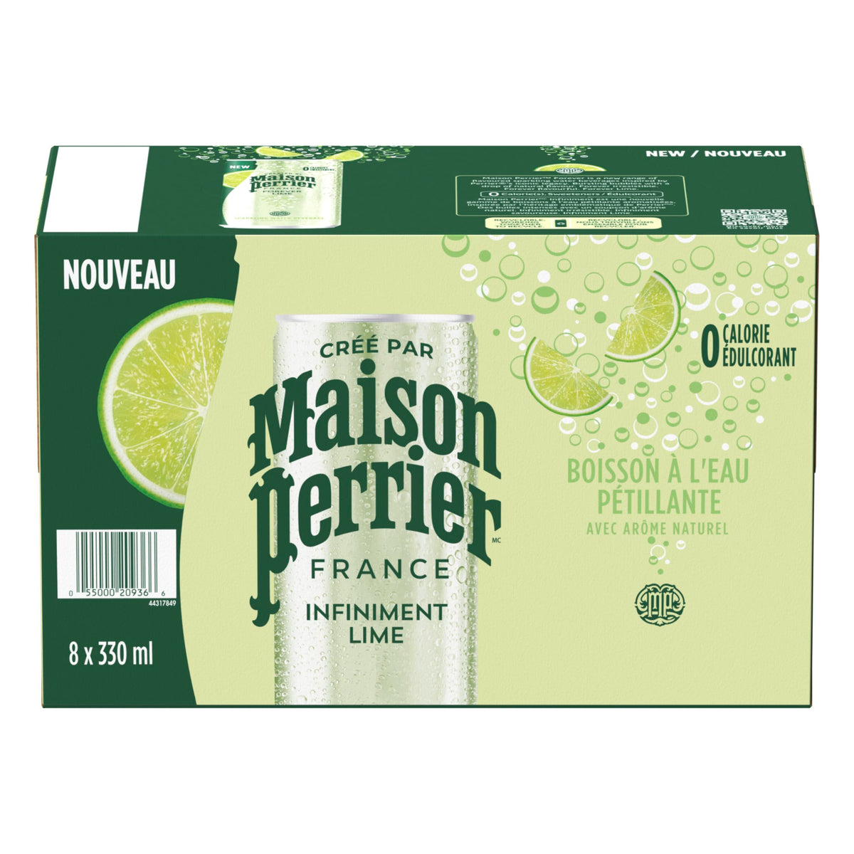 Maison Perrier Forever Lime, Sparkling Water Beverage, 24 x 330ml ๐ All In One Marketplace Canada