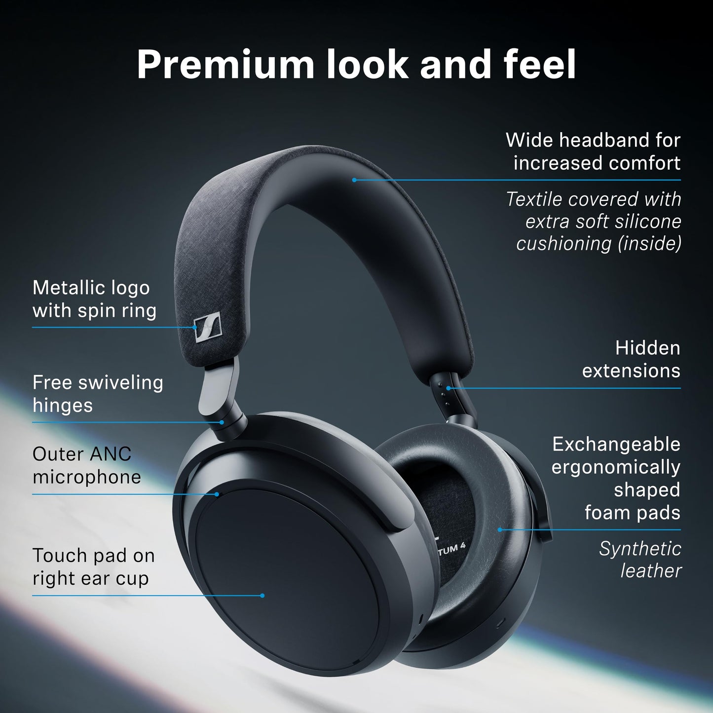Sennheiser Momentum 4 Wireless Headphones, ANC, 60 Hr Battery, Brown ๐ All In One Marketplace Canada