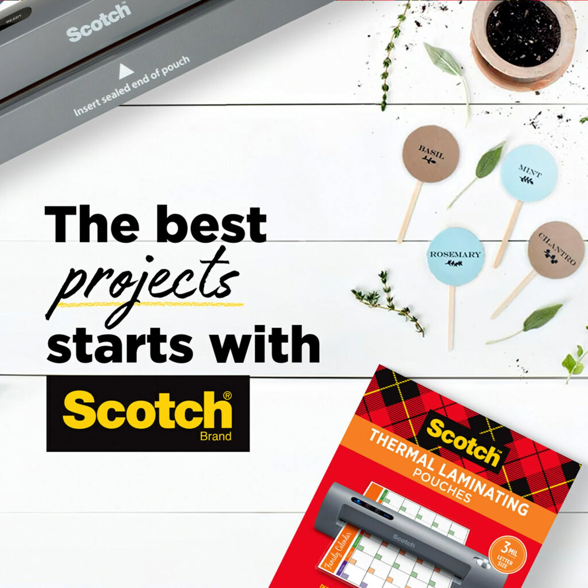Scotch Thermal Laminating Pouches, 8.97 in x 11.45 in Laminating Sheets, 5-Mil Thick, 50 Pouches ๐ All In One Marketplace Canada