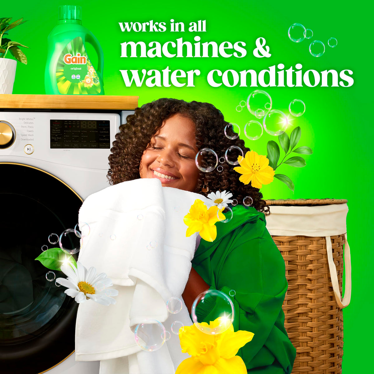 Gain Aroma Boost Liquid Laundry Detergent, Original Scent, HE Compatible, 107 Loads, 4.55L 🍁 All In One Marketplace Canada