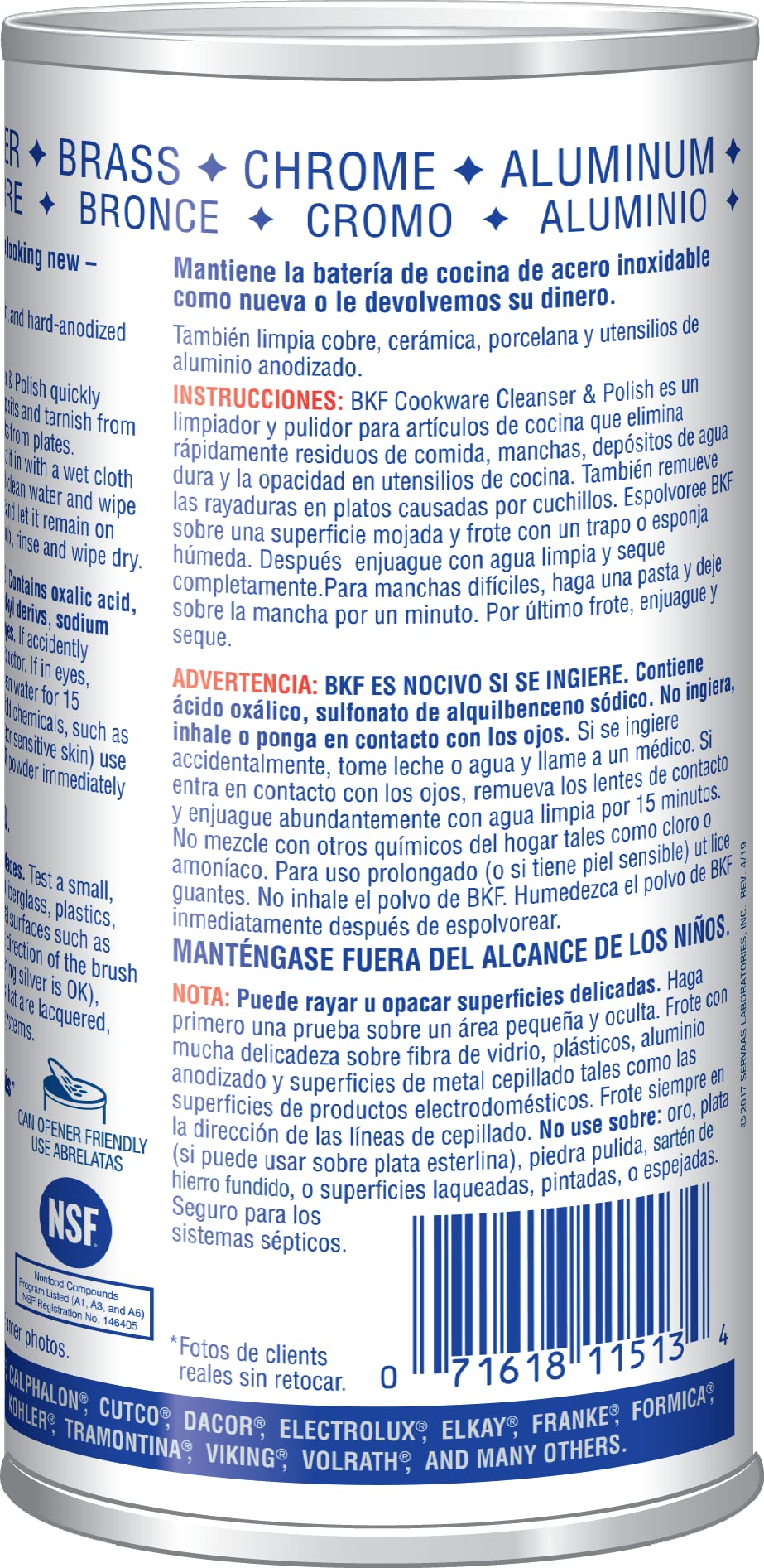 Bar Keepers Friend Superior Cookware Cleanser & Polish | 12-Ounces | 1-Unit ๐ All In One Marketplace Canada