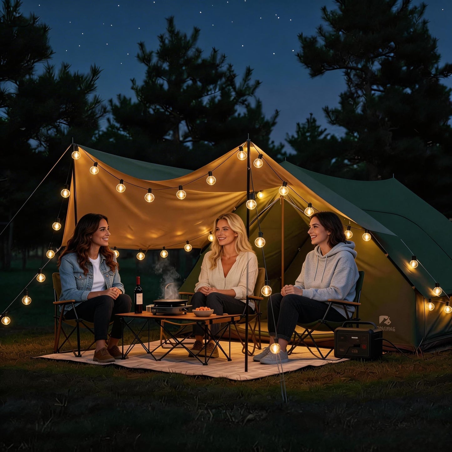 RTTY Outdoor String Lights Patio Light for Outside Waterproof G40 Shatterproof LED Bulbs, Dimmable Hanging Connectable Globe Lighting for Bistro, Backyard, Cafe, Porch, 2700K, 50 FT 26pcs ๐ All In One Marketplace Canada