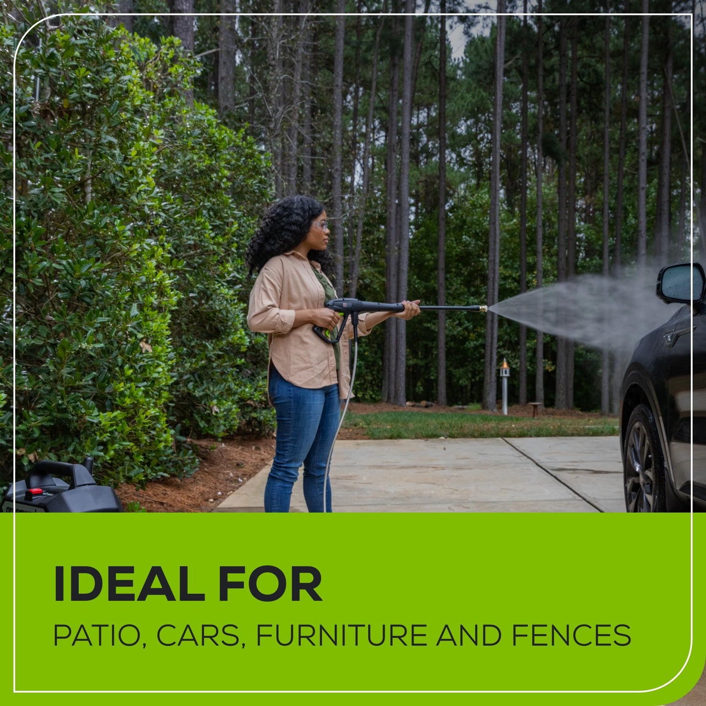 Greenworks 1700 PSI 1.2-Gallon-GPM 13 Amp Cold Water Electric Pressure Washer, GPW1704 ๐ All In One Marketplace Canada