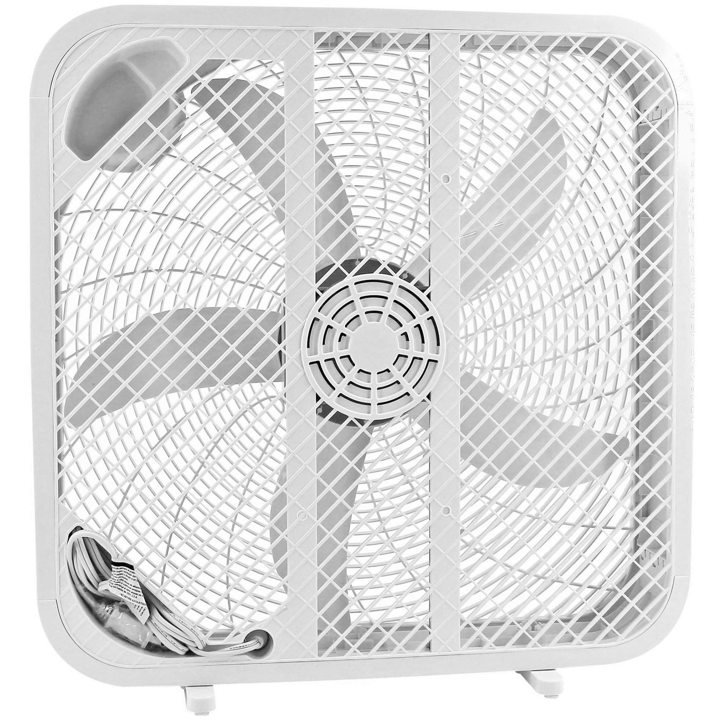 Genesis 20" Box Fan, 3 Settings, Max Cooling Technology, Carry Handle, White (G20BOX-WHT) ๐ All In One Marketplace Canada