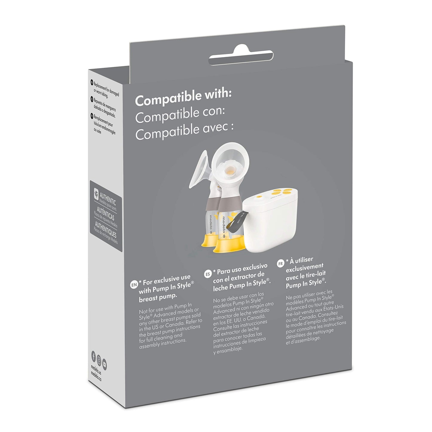Medela Replacement Tubing, ONLY Compatible with Pump in Style Maxflow Breast Pump, Authentic Spare Breast Pump Parts Made Without BPA ๐ All In One Marketplace Canada