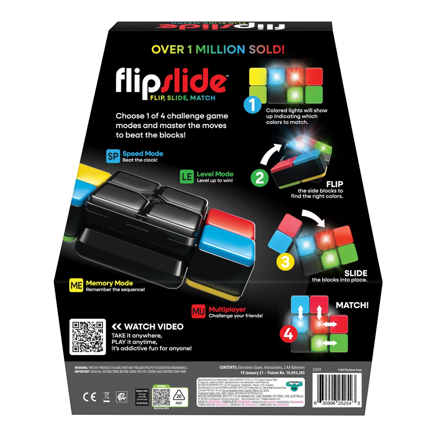 Moose Games Flipslide, Fast-Paced Handheld Puzzle Toy, Gifts for Boys and Girls Ages 8-13, Travel Games, Toys for Teens ๐ All In One Marketplace Canada