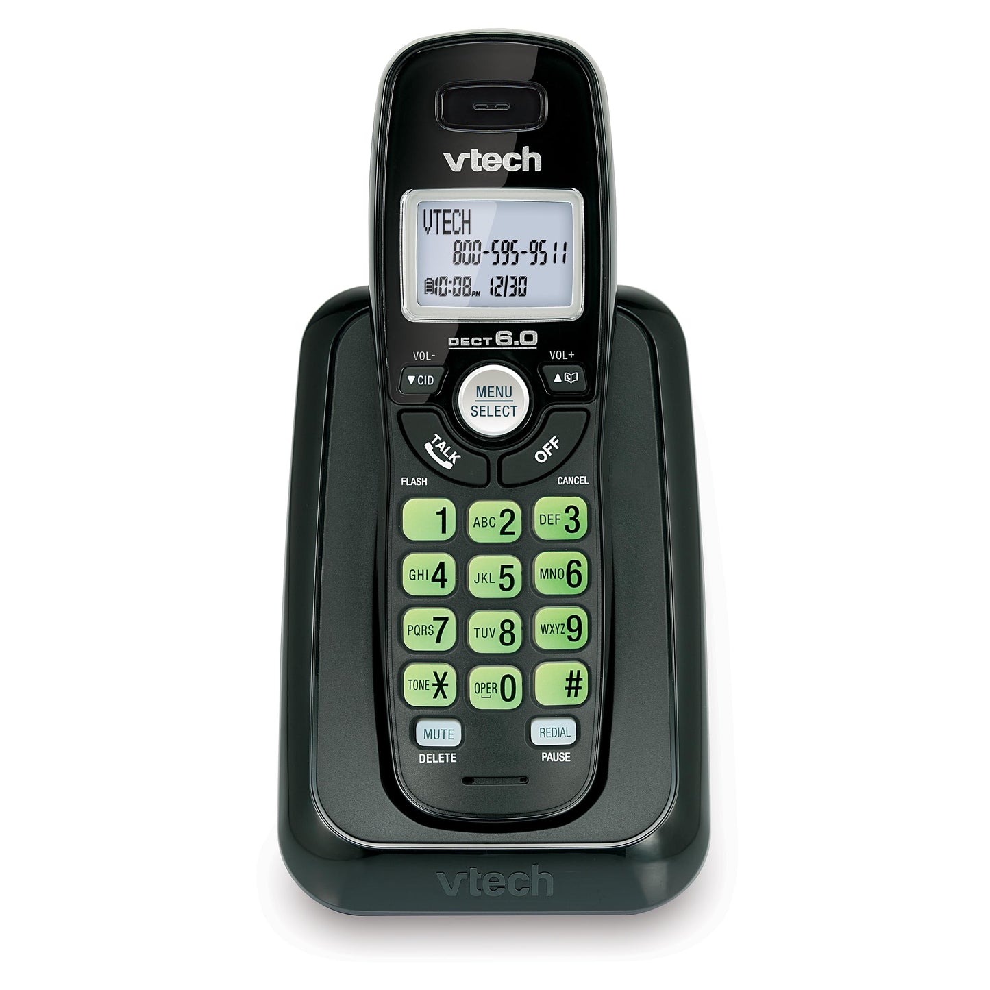 Vtech Dect 6.0 Single Handset Cordless Phone with Caller ID, Green Backlit Keypad and Display (CS6114-11) ๐ All In One Marketplace Canada