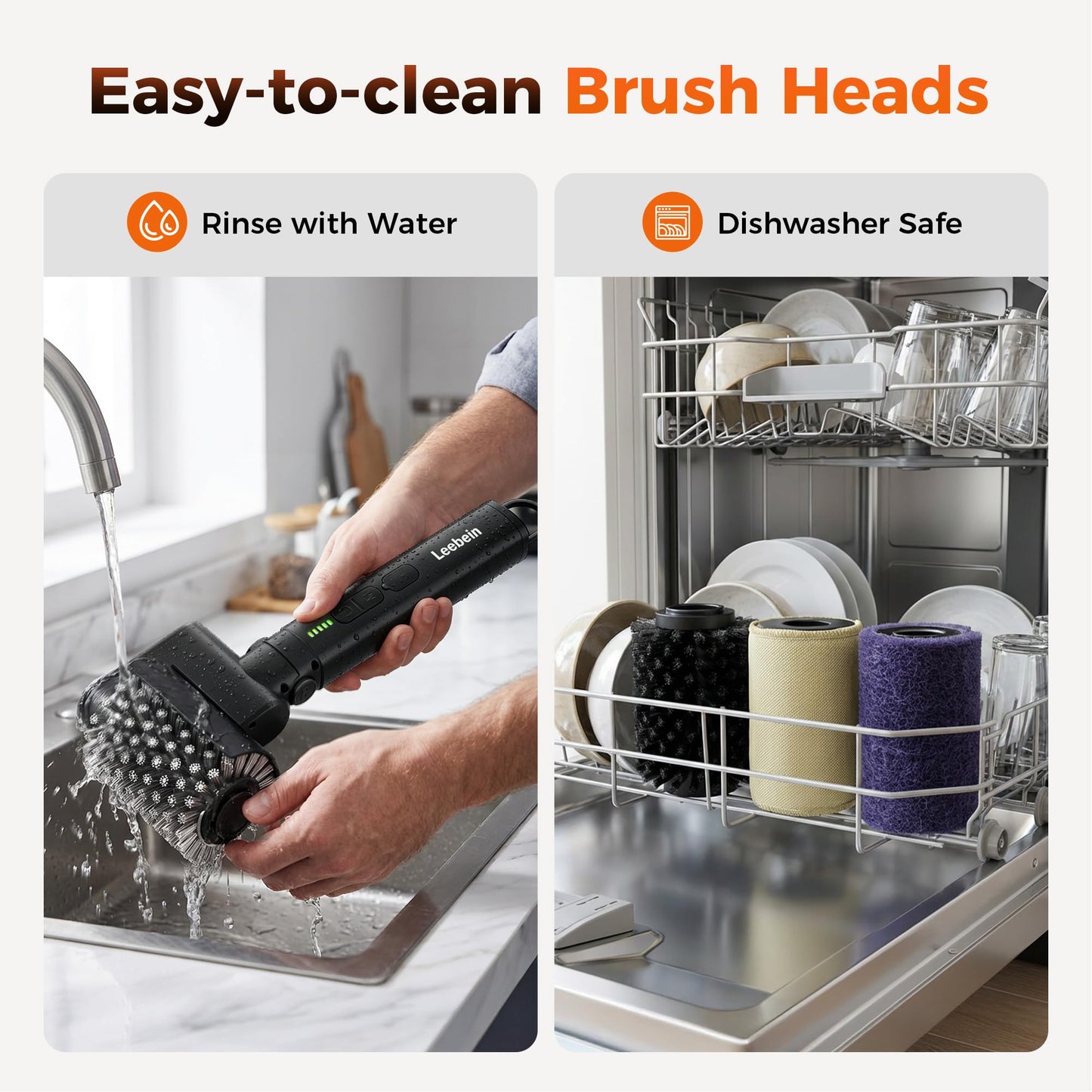 Leebein Electric Grill Brush for Outdoor, 2026 New BBQ Grill Cleaner with 3 Heads, 3-Speed & Angle Adjust Cordless Rotary Grill Brush, 150 Mins Runtime Grill Cleaning Brush for Barbecue Grates ๐ All In One Marketplace Canada