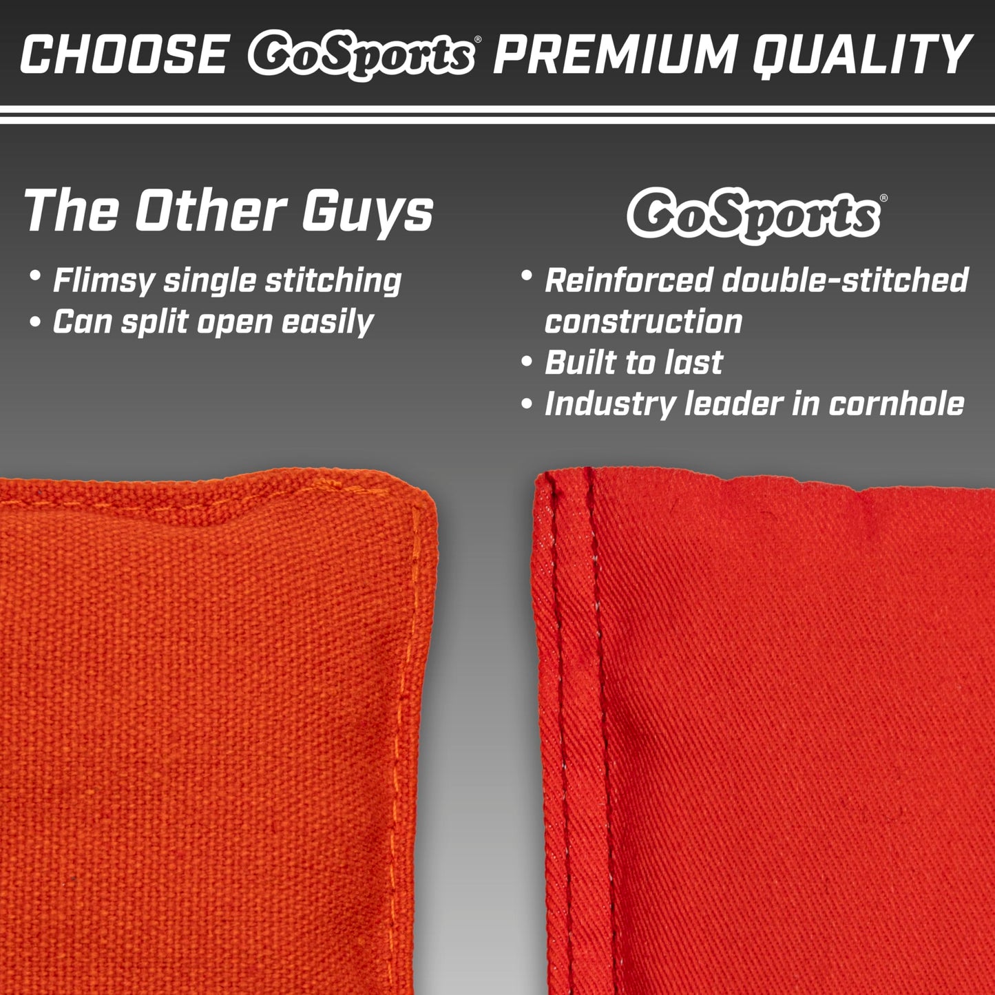 GoSports Official Regulation Cornhole Bean Bags Set of 8 โ for Competitive Cornhole Games - All Weather - Red and Blue ๐ All In One Marketplace Canada