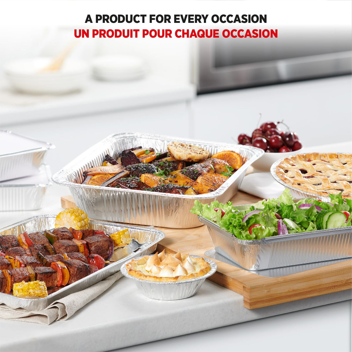 Starfrit 30-Pack Aluminum Grilling Trays, 13.5” x 9” (34 cm x 23 cm), Perfect for BBQ, Recyclable, Disposable 🍁 All In One Marketplace Canada