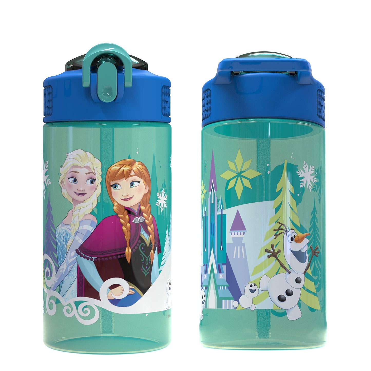 Zak Designs Disney Frozen 16oz Leak-Proof Straw Kids Water Bottle ๐ All In One Marketplace Canada