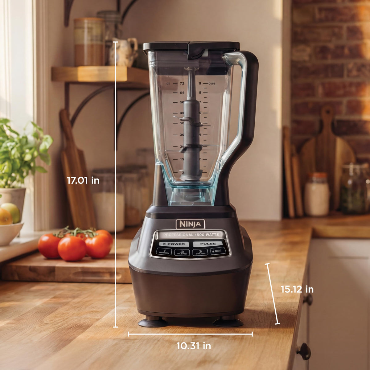 Ninja Kitchen System | All-in-One Food Processor & Blender for Smoothies | Includes Pitcher, (2) 16 oz. to-Go Cups & 8-Cup Bowl | Makes Salsa, Dough, Shakes, & Frozen Drinks | 1500W | Black | BL770 ๐ All In One Marketplace Canada