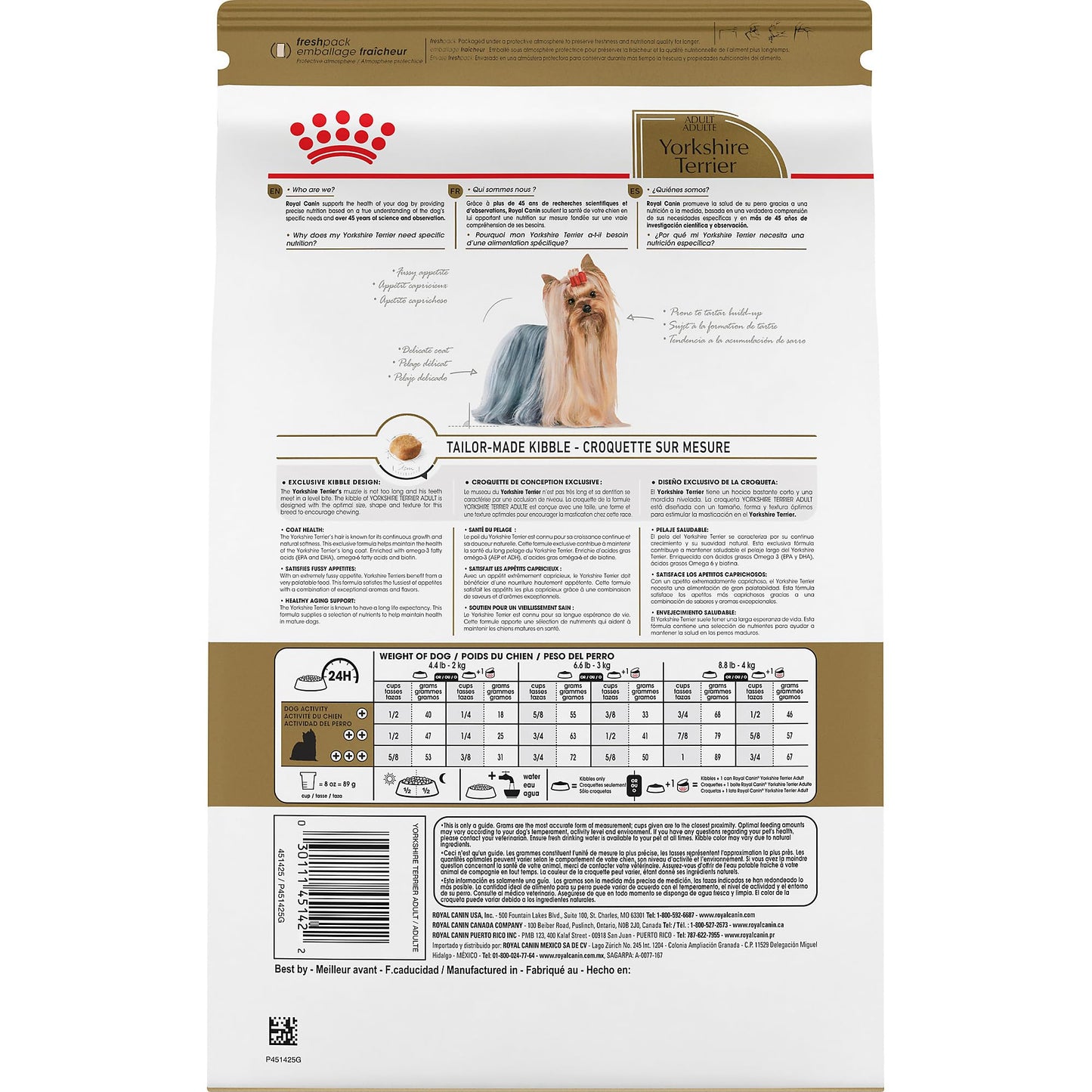 Royal Canin Yorkshire Terrier Adult Dry Dog Food, 10 lb bag π All In One Marketplace Canada