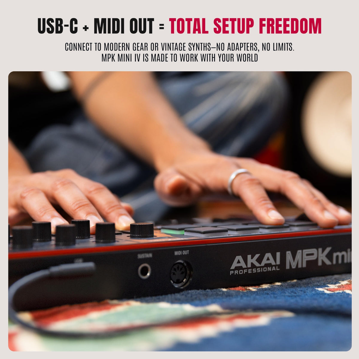 Akai Professional MPK Mini IV 25-Key USB-C MIDI Keyboard Controller, Black ๐ All In One Marketplace Canada