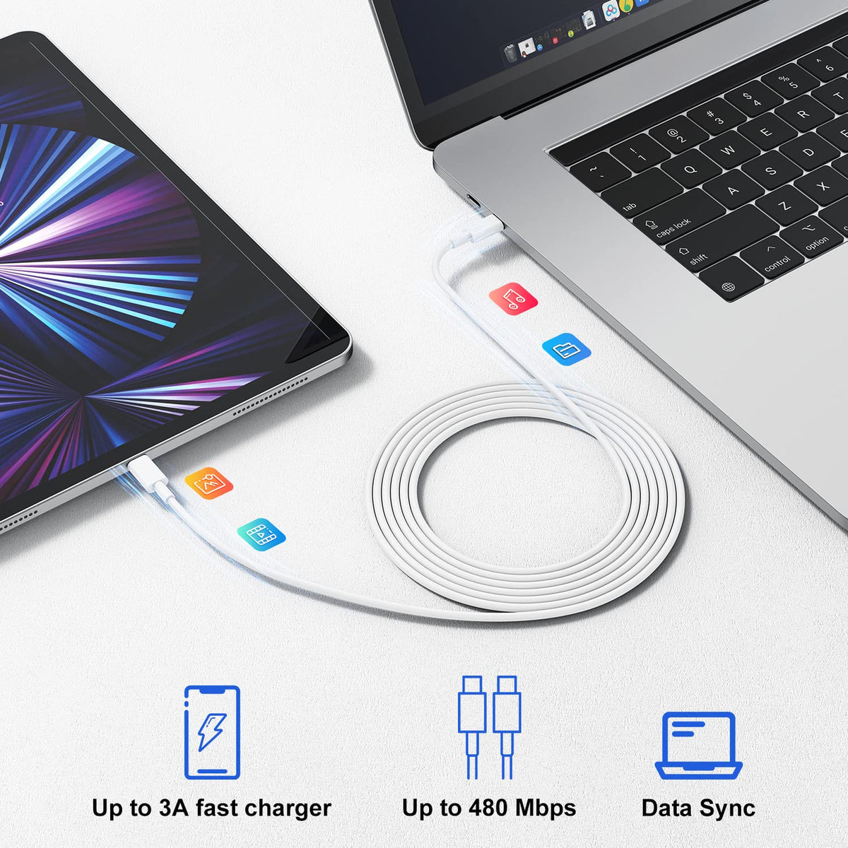 USB C Charger for iPhone 17 16 15,10FT USB C Cable and USB C Fast Charger Blcok for iPhone 17 16 Pro Max/17Air/17E/16E/16 Plus, iPhone 17 16 Fast Charging Cable iPad Pro 12.9/11 in,iPad -White š All In One Marketplace Canada