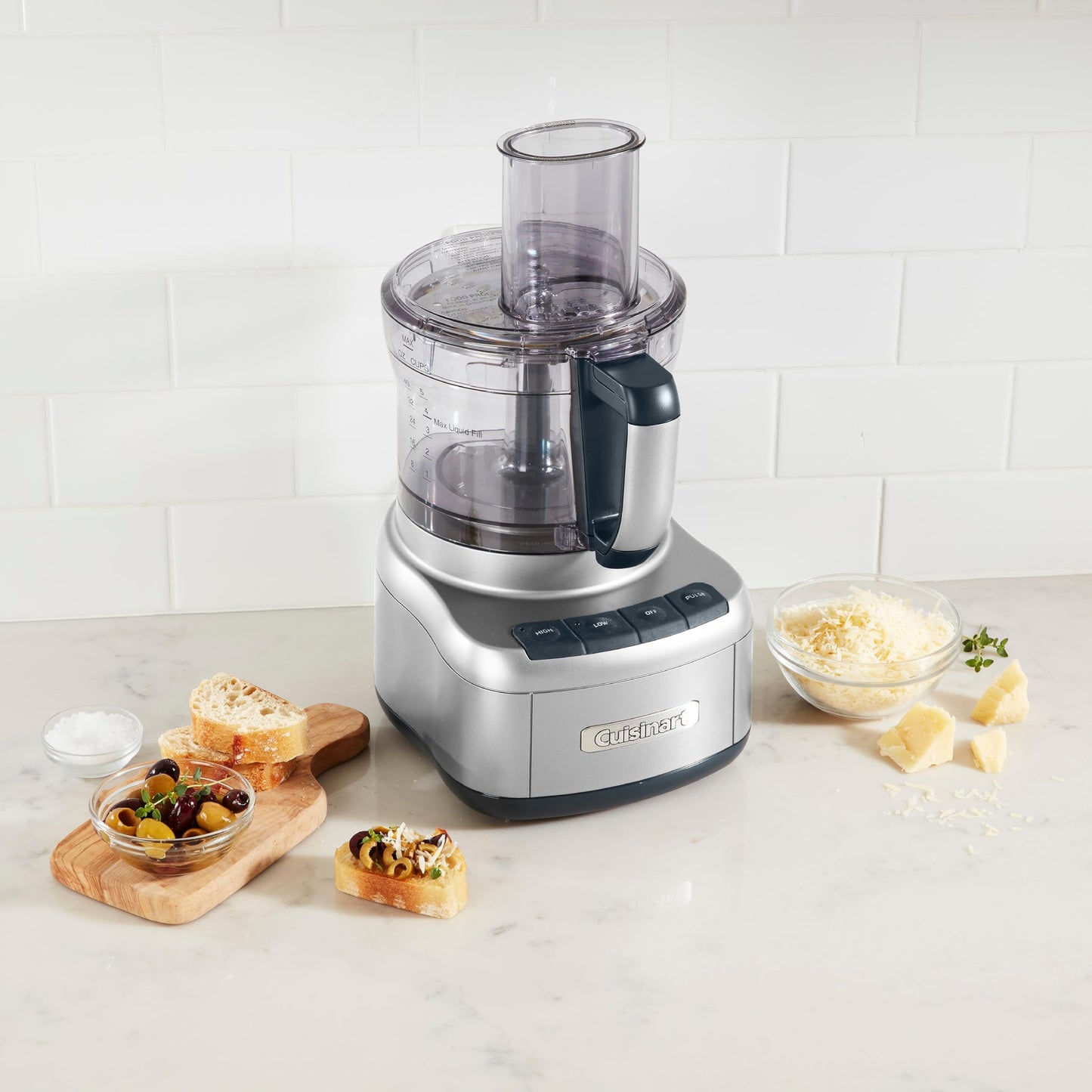 Cuisinart Elemental 8-Cup (2L) Food Processor, 350W, Silver (FP-8SVEC) ๐ All In One Marketplace Canada