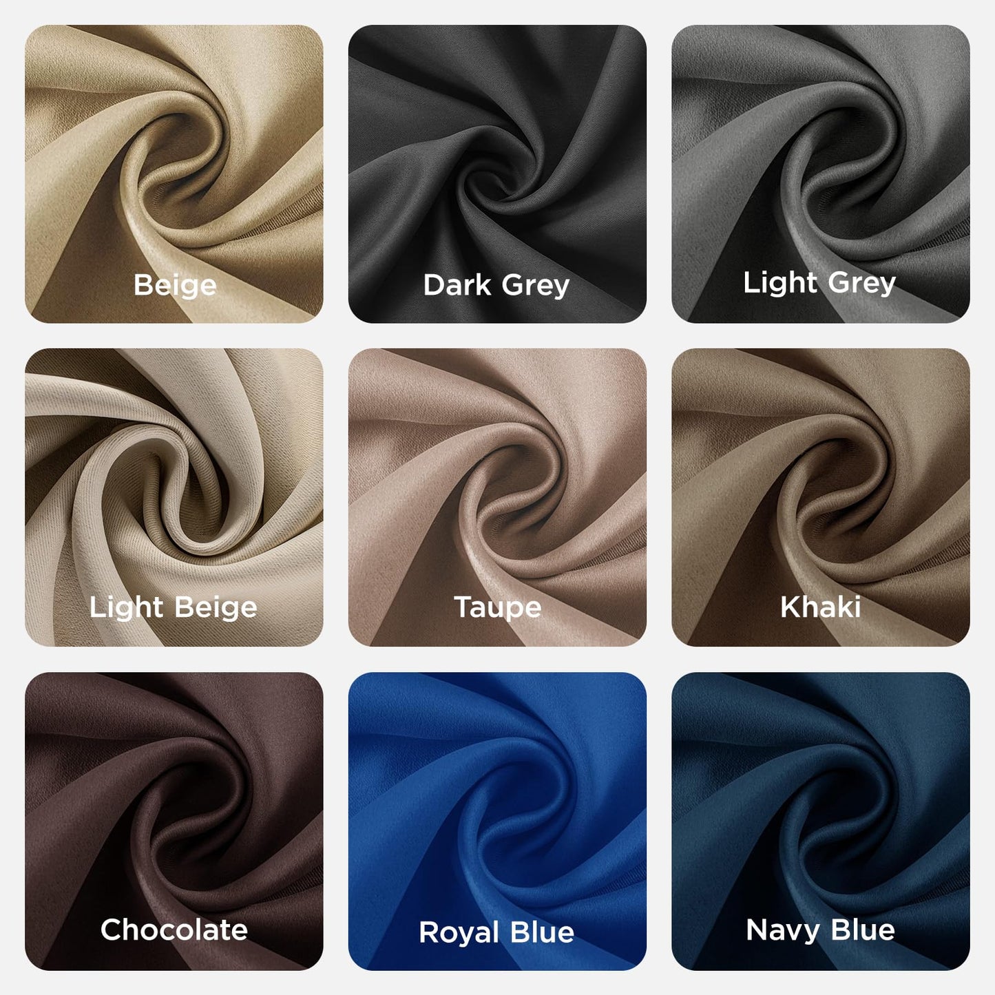 Joydeco Blackout Curtains 63 Inchs Long 52 Wide Black Out Curtains 2 Panels, Thermal Insulated Long Curtain& Drapes, Room Darkening Grommet Drapes for Living Bedroom Window (W52 x L63 Inch, Black) ๐ All In One Marketplace Canada