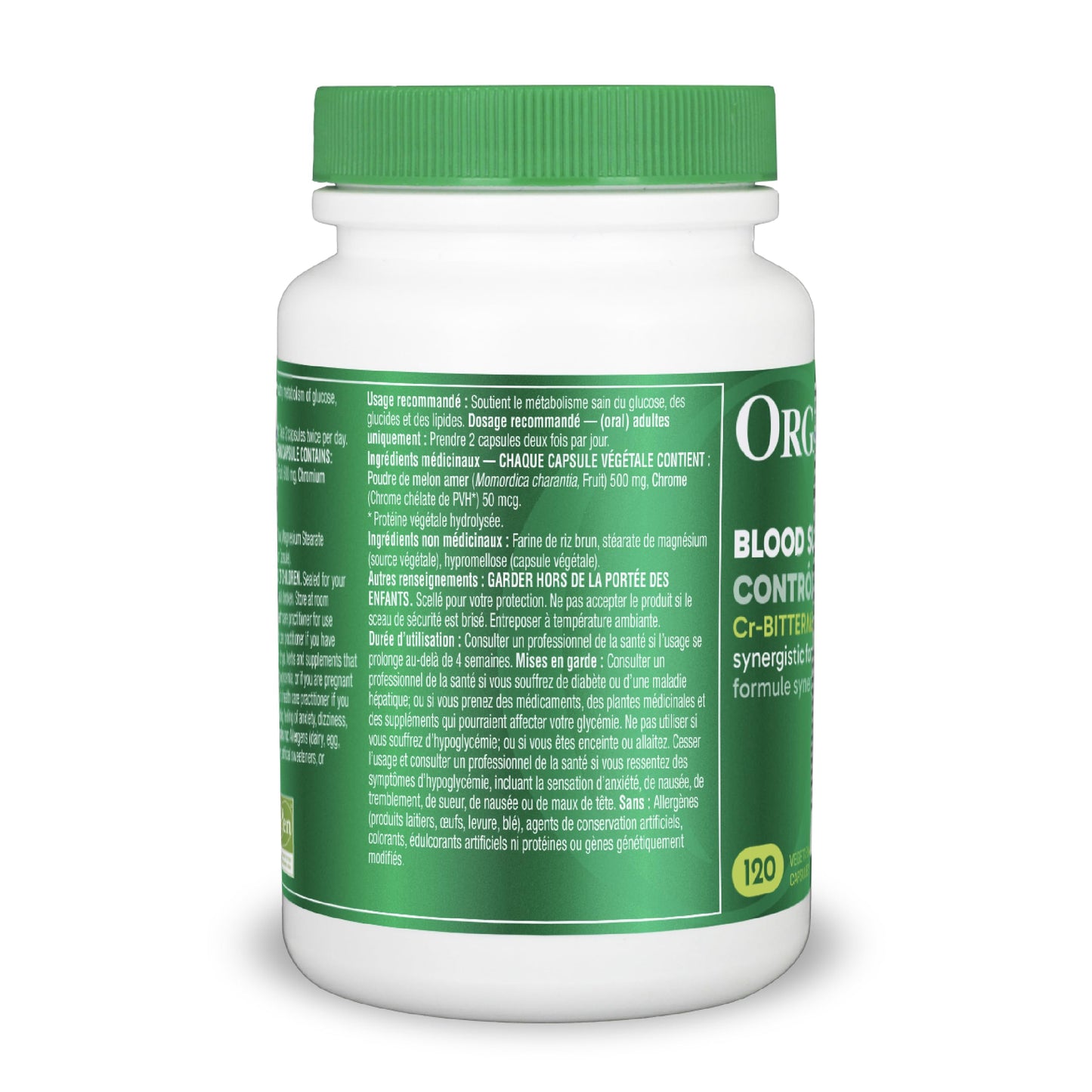 Organika Blood Sugar Control (Formerly Cr-Bitter Melon) 120 Caps ๐ All In One Marketplace Canada
