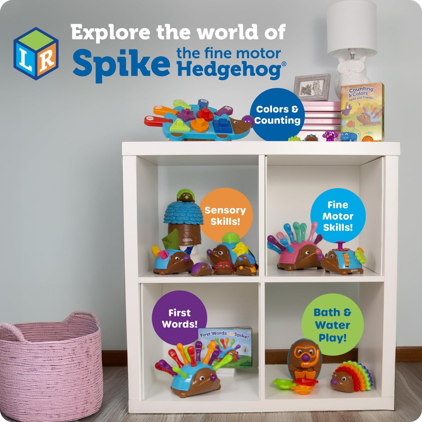 Learning Resources Spike The Fine Motor Hedgehog - Toddler Montessori Toys, Stacking Shape, Gifts for Boys and Girls, Sorting and Matching Skill Activities, Educational Games, Kindergarten ๐ All In One Marketplace Canada