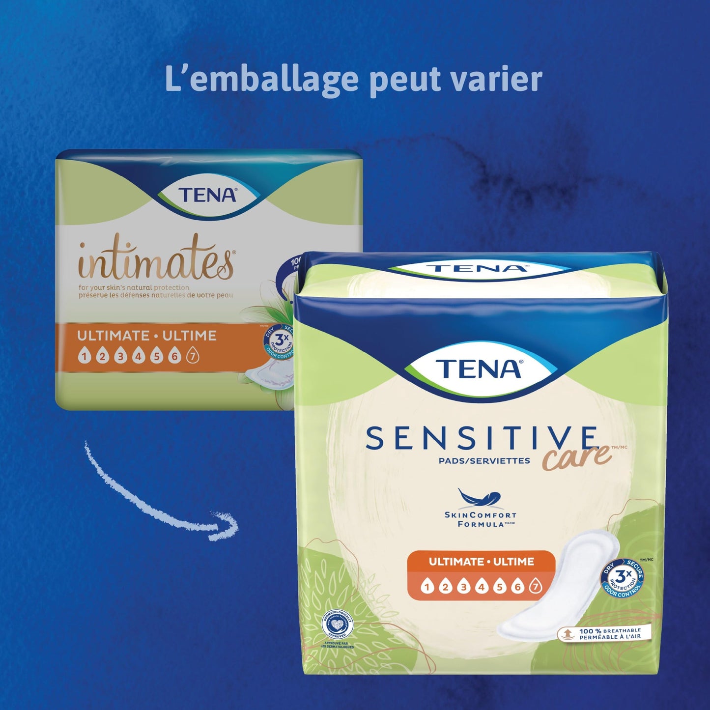 TENA Sensitive Care Ultimate Incontinence Pad for Women, Postpartum and Bladder Control, 99 Count ๐ All In One Marketplace Canada