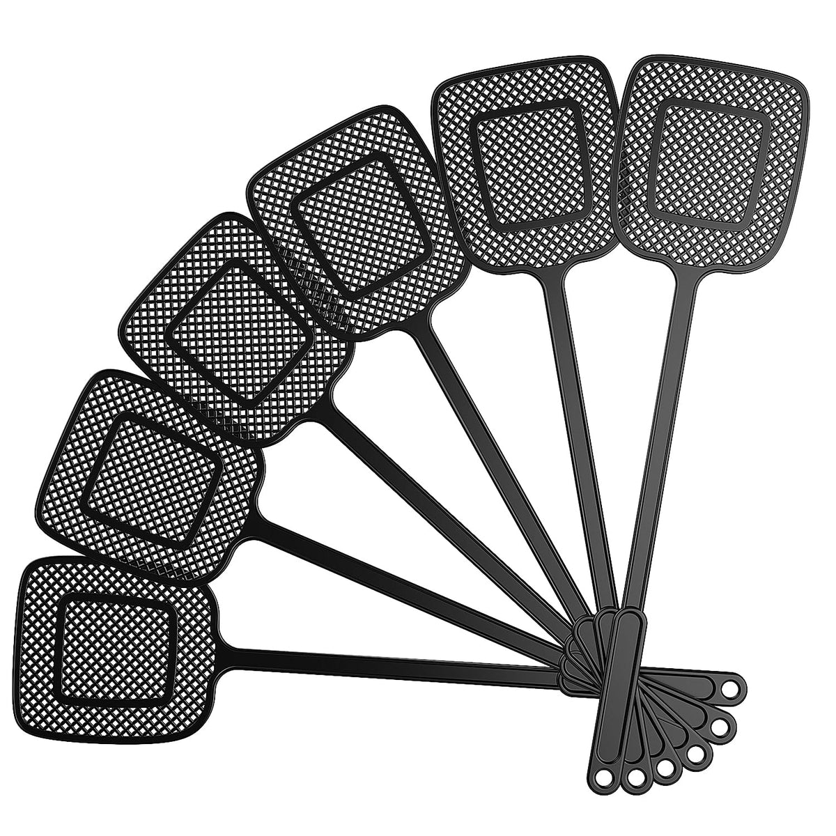MR.SIGA Heavy Duty Long Handle Fly Swatter, Black, 6 Pack ๐ All In One Marketplace Canada