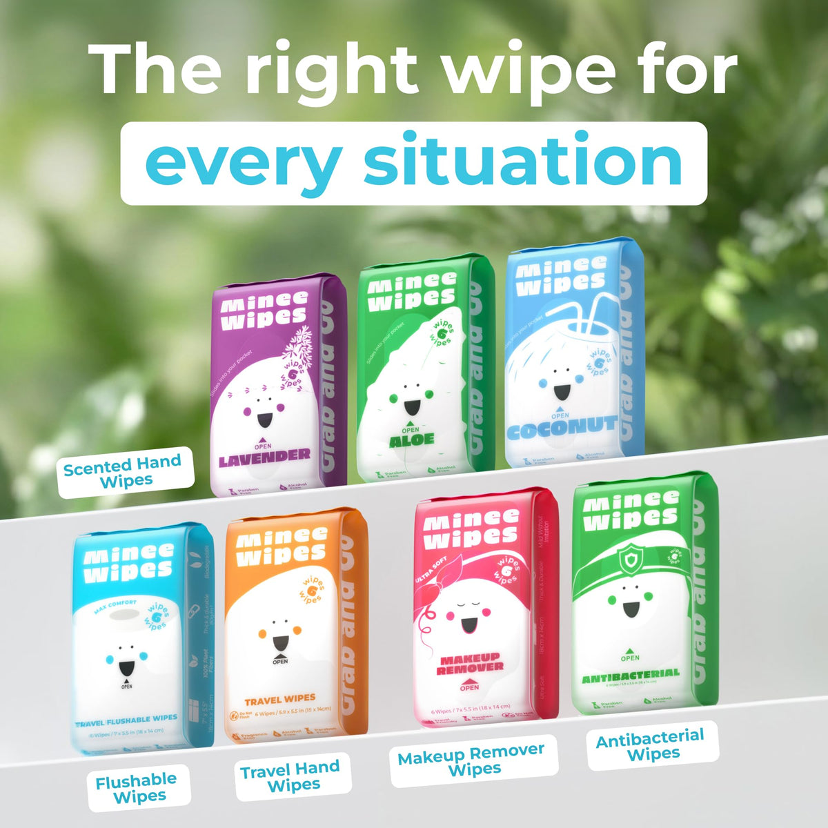 Impossibly Compact Travel Wipes - Skin-Friendly Wet Wipes, Hypoallergenic & Unscented for Adults, Kids & Baby Care - 10 Pack Total 60 Wipes ๐ All In One Marketplace Canada