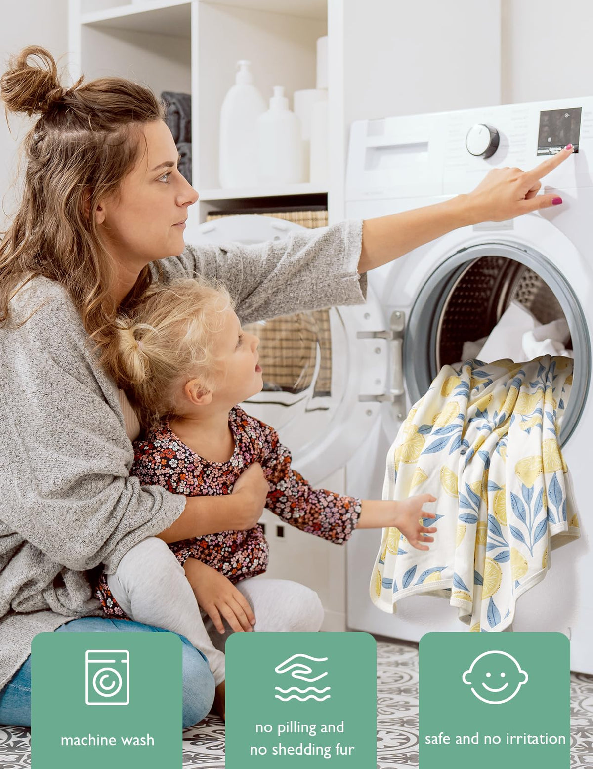 Momcozy Baby Towel with Hooded - Ultra Soft & Absorbent Large Bath Towel Set for Comfort & Gentle on Baby's Skin - Med Thick& Durable -Shower Gift & Bath Essential for Newborn, Infant, Toddler ๐ All In One Marketplace Canada
