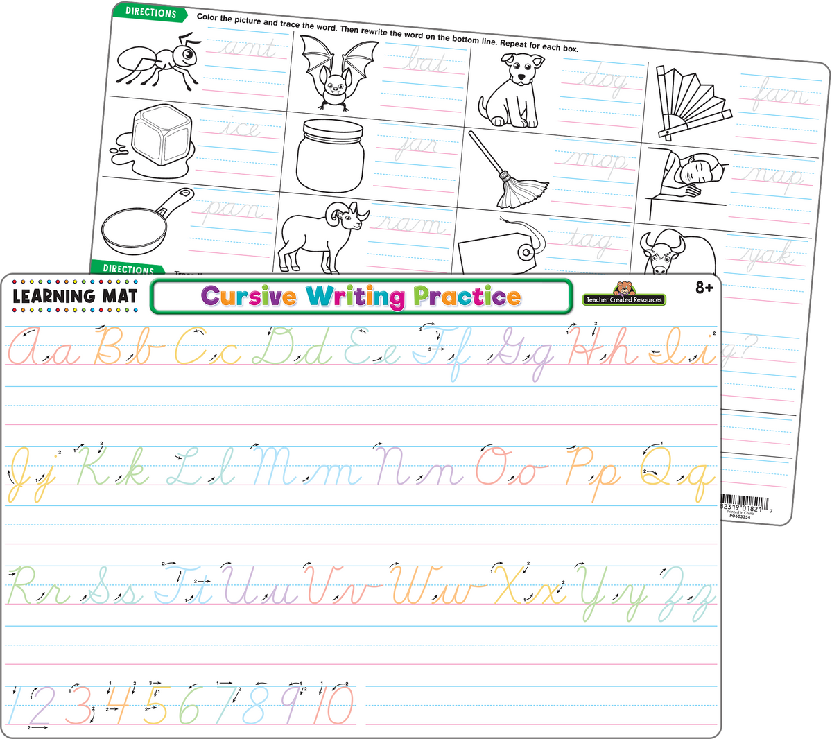 Teacher Created Resources - Cursive Writing Practice Learning Mat - Large Table Mat - Ages 6+