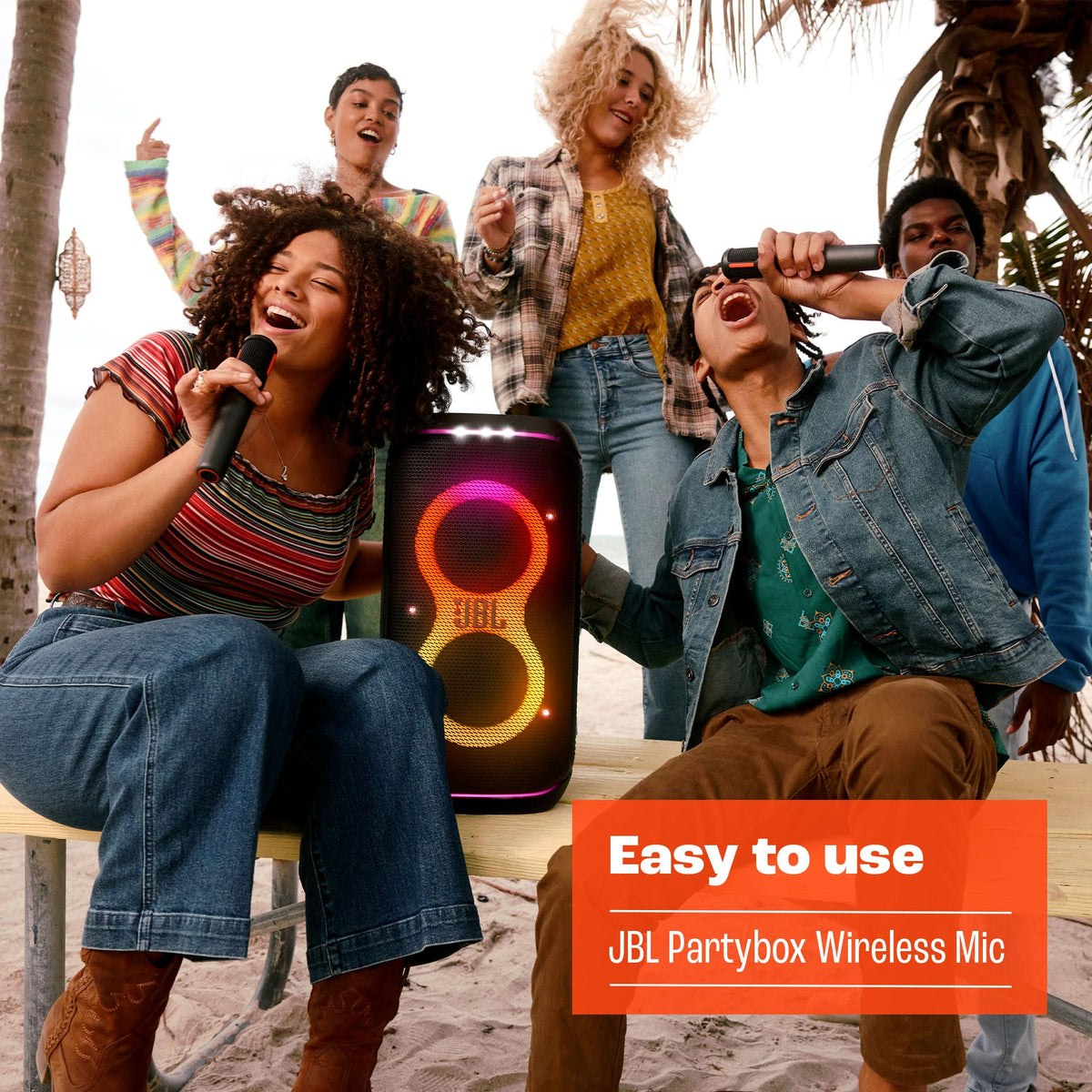 JBL PartyBox Wireless Mic - 2X Digital Wireless Microphones, Rechargeable Battery (20hrs - 700mAh), Clear Voice, Crisp Sound, Stable 2.4GHz Connection, Compatible with All PartyBox Speakers (Black) ๐ All In One Marketplace Canada