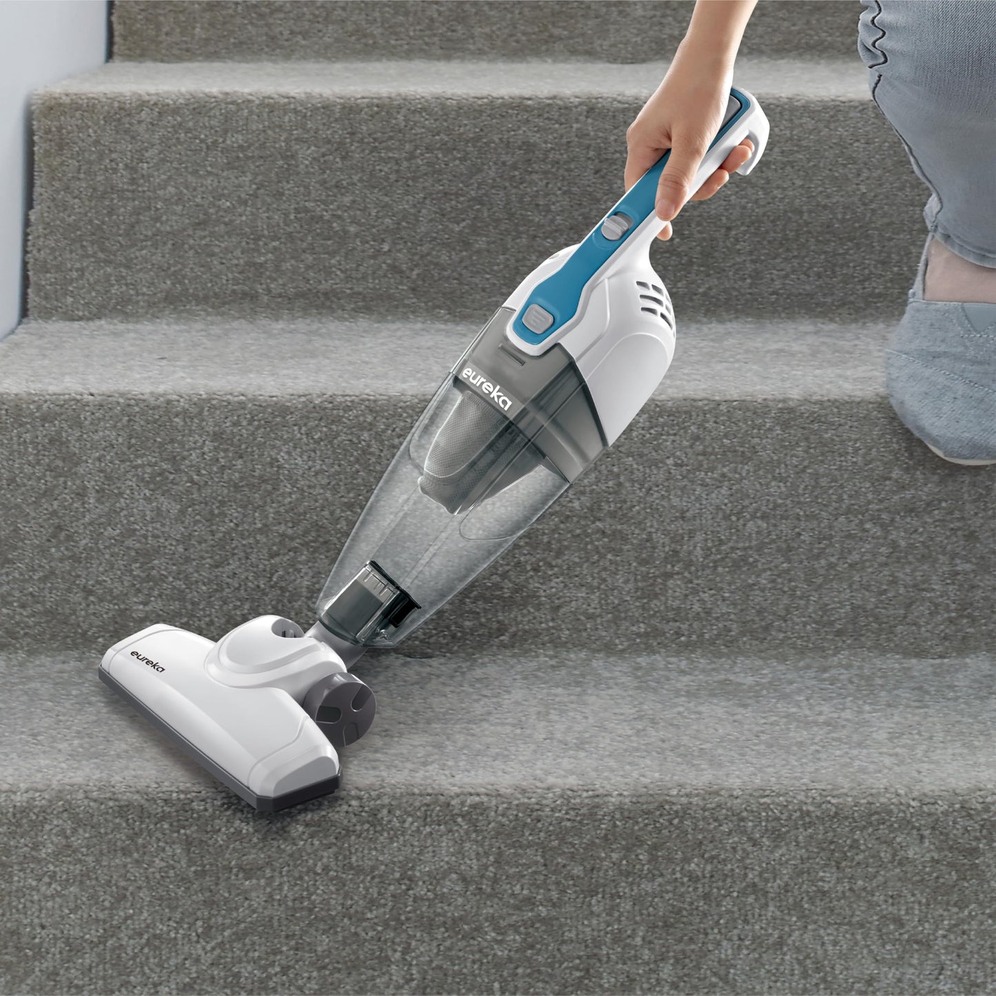 Eureka Home Lightweight Corded Stick Vacuum Cleaner, Powerful Suction Convenient Small Vacuum for Hard Floor, 3-in-1 Hand Vacuum, Aqua Blue, NES100 ๐ All In One Marketplace Canada
