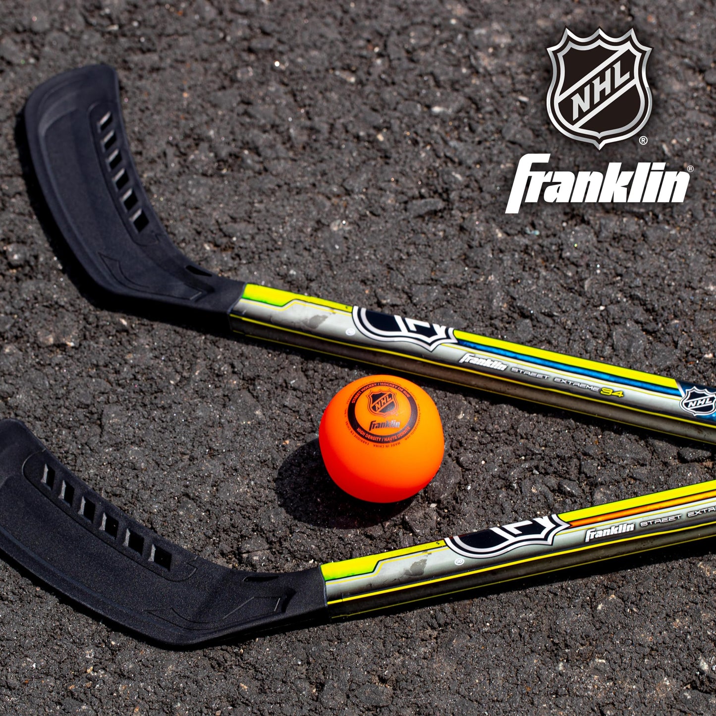 Franklin Sports Youth Street Hockey Set - Includes 2 Street Hockey Sticks and 1 Street Hockey Ball - Official NHL Licensed Product - Perfect Hockey Starter Set for Kids ๐ All In One Marketplace Canada