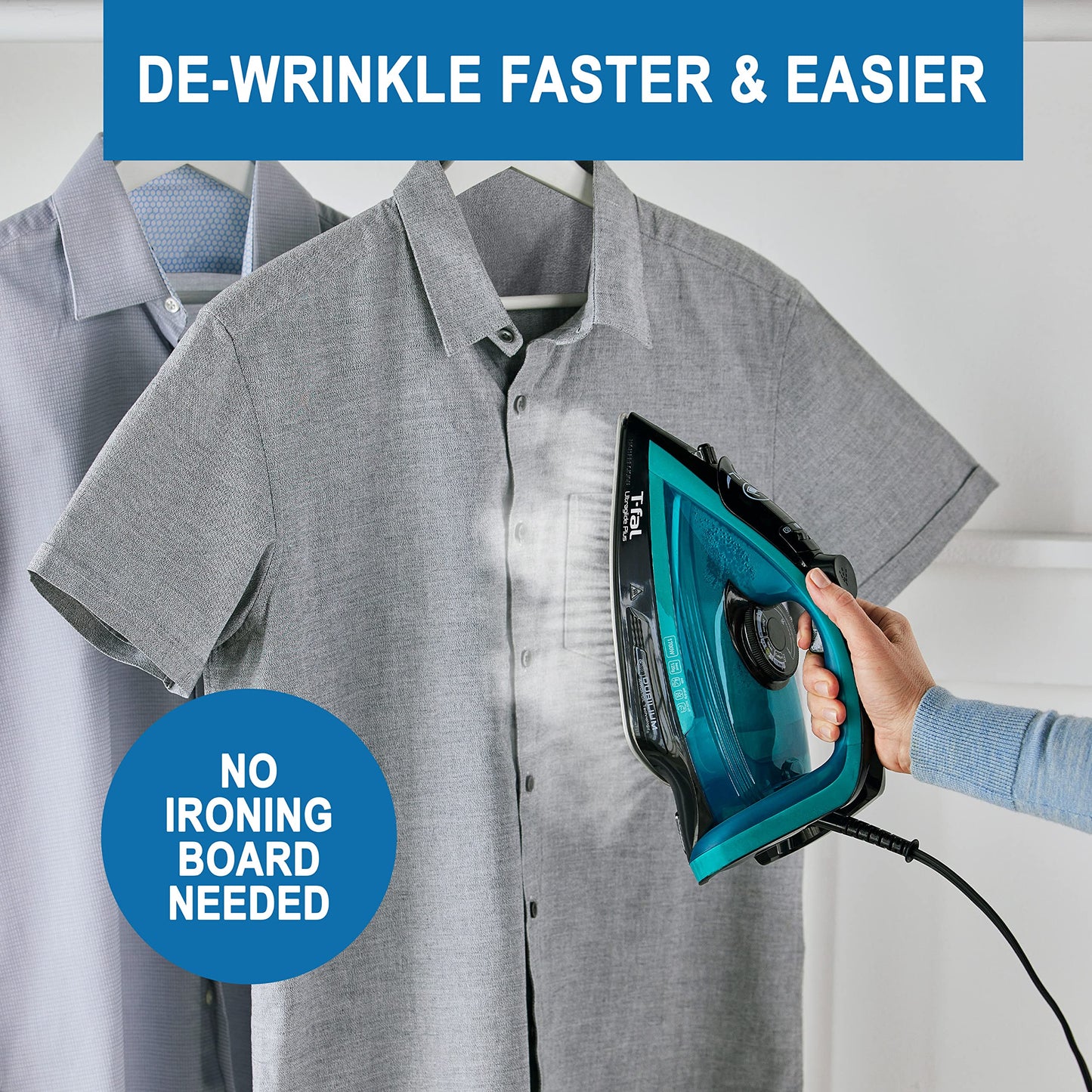 T-Fal Ultraglide Steam Iron for Clothes Durilium Soleplate, Precision Tip, Anti-Drip, Auto-Off 1800 Watts Ironing, Steaming ๐ All In One Marketplace Canada