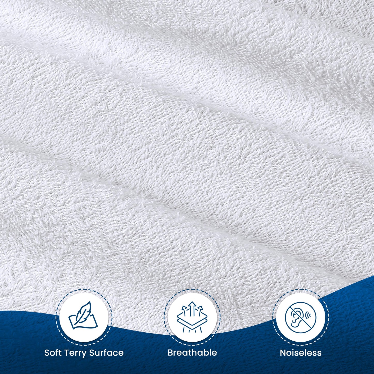 Utopia Bedding Waterproof Mattress Protector Full/Double Size, Premium Terry Mattress Cover 200 GSM, Breathable, Fitted Style with Stretchable Pockets (White) ๐ All In One Marketplace Canada