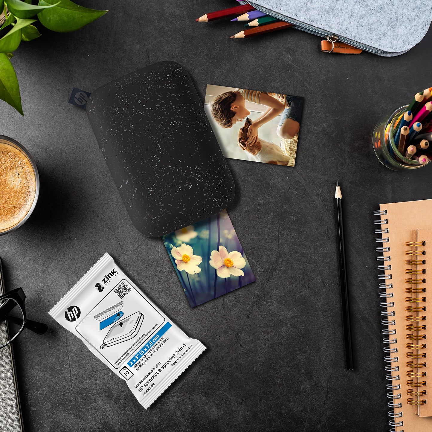 HP Sprocket 2x3 Premium Zink Sticky Back Photo Paper (50 Sheets) Compatible with HP Sprocket Photo Printers ๐ All In One Marketplace Canada