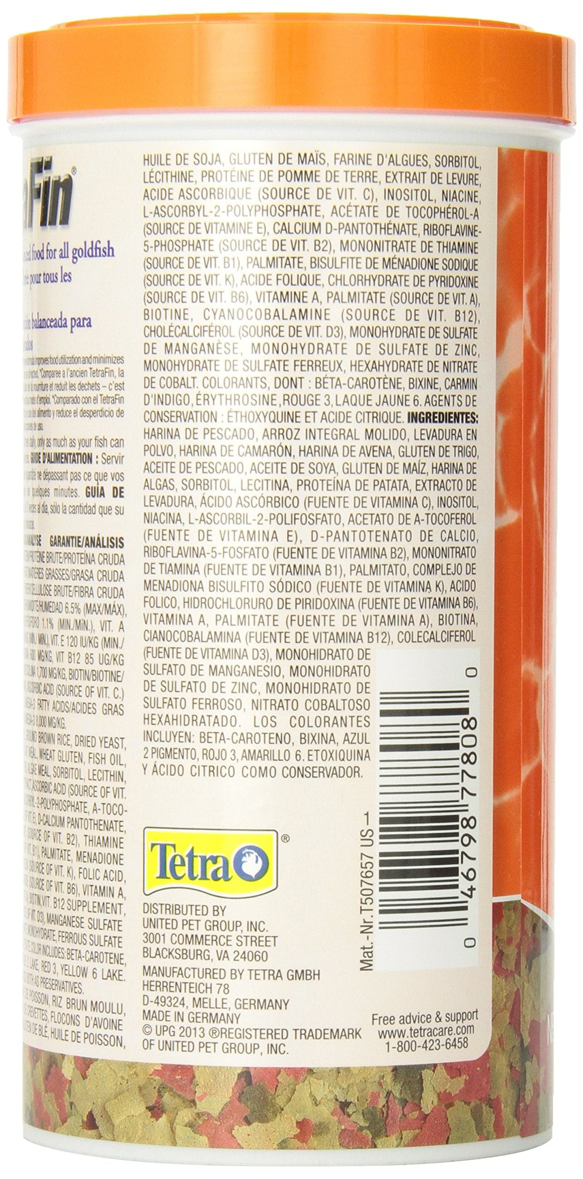 Tetra Goldfish Flakes 7.06oz, 200g, Bilingual π All In One Marketplace Canada