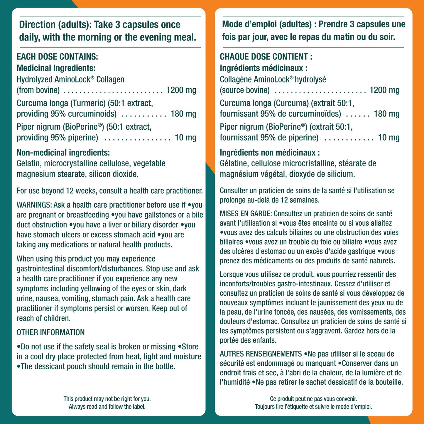 Genacol Anti-Inflammatory (60-Day Supply) โ Turmeric Curcumin Supplement with Black Pepper (BioPerine) and Collagen Peptides, Relieves Inflammation, Osteoarthritis Pain Relief, 180 Capsules ๐ All In One Marketplace Canada